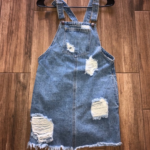 Denim Overall Dress - Picture 1 of 1